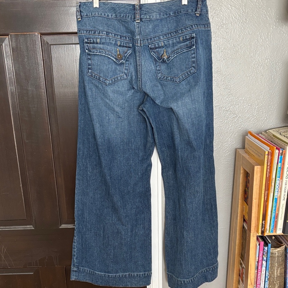 Venezia Floral Lined Blue Jeans - Picture 3 of 4